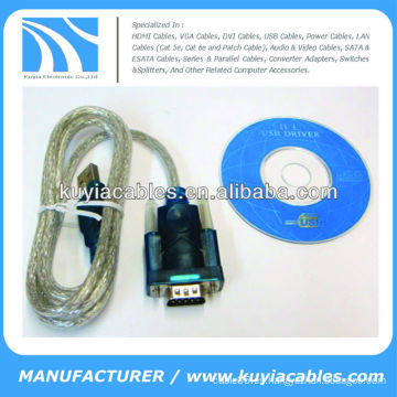 Usb a rs232 serie adaptador de convertidor de 9 pines cable